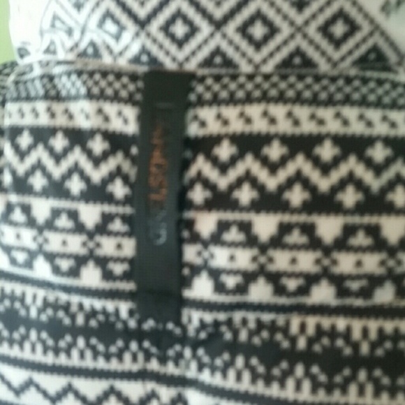 LANDS END l Puff Vest Black White Print - Picture 3 of 8